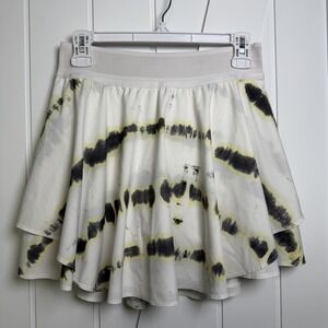 Lululemon Court Rival High-Rise Skirt Transverse Yellow Multi Print Size 6